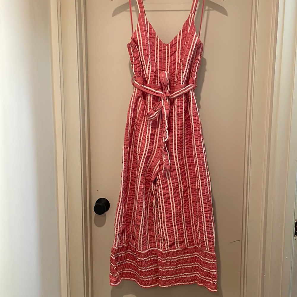 ANTHROPOLOGIE Robin Cropped Wide Leg Jumpsuit Size S